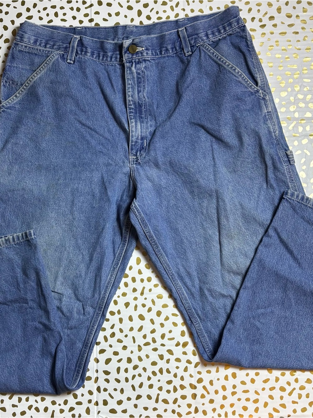 Carhartt Men's Relaxed Blue Carpenter Jeans